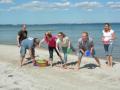 Sportliche Strandspiele an der Ostsee